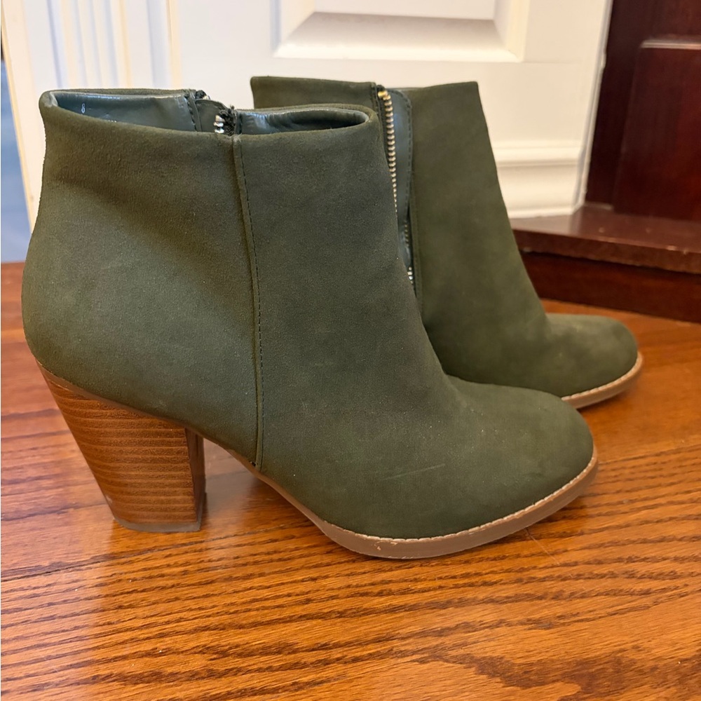 Olive Green Ankle Boots